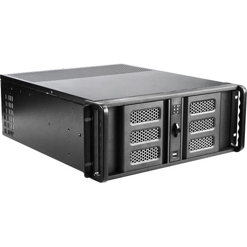 iStarUSA D-400SE 4U Compact Rackmount Chassis (Black Bezel)