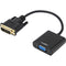 Rocstor 6" DVI-D to VGA Active Adapter (Black)