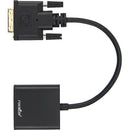 Rocstor 6" DVI-D to VGA Active Adapter (Black)