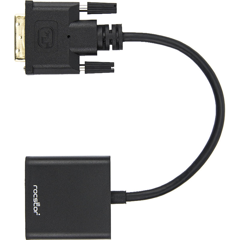 Rocstor 6" DVI-D to VGA Active Adapter (Black)
