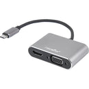 Rocstor USB Type-C to HDMI and VGA Dual Port Adapter