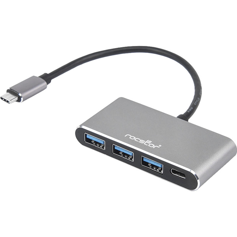 Rocstor 4-Port USB-C Hub - USB-C to 1X USB-C/ 3X USB-A