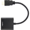 Rocstor 6" HDMI to VGA + 3.5mm Audio Adapter (Black)