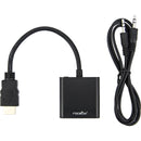 Rocstor 6" HDMI to VGA + 3.5mm Audio Adapter (Black)