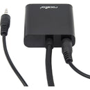 Rocstor 6" HDMI to VGA + 3.5mm Audio Adapter (Black)