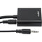 Rocstor 6" HDMI to VGA + 3.5mm Audio Adapter (Black)