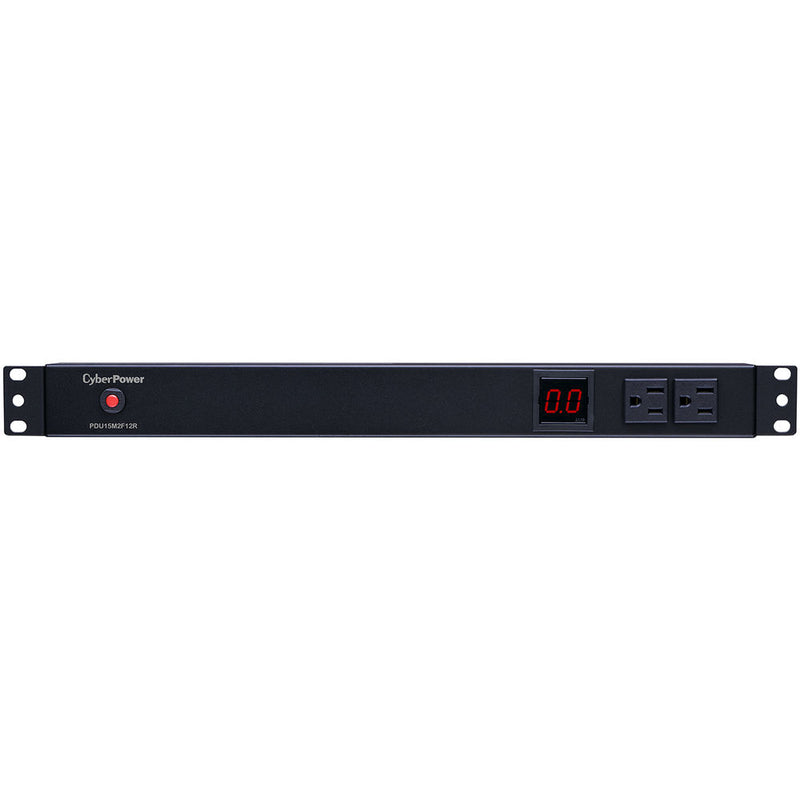 CyberPower Metered PDU(15A)12A/100-125 /50/60/Nema 5-15P Plug, 14-Out(2-Front/12-Rear) / 5-15R, OU, 15' Cord