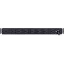 CyberPower Metered PDU(15A)12A/100-125/50/60Hz/Nema 5-15P,10-Out(2-Front/8-Rear)/5-15R, Rackmount 1U,15' Cord