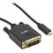 Rocstor 6'/2M USB-C to DVI Cable M/M