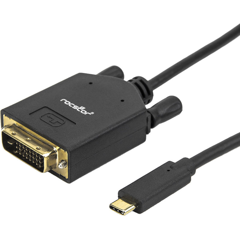 Rocstor 6'/2M USB-C to DVI Cable M/M