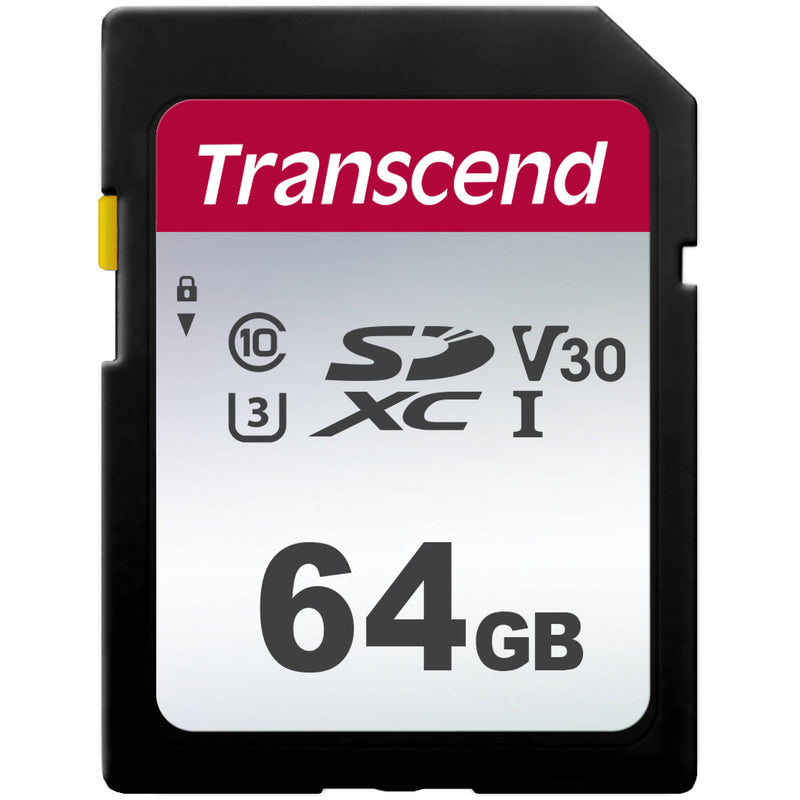 Transcend 64GB 300S UHS-I SDHC Memory Card (2-Pack)