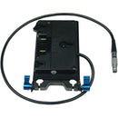 IndiPRO Tools Gold Mount Plate with 24" LEMO Cable & 15mm Rod Clamps for Canon C300 Mark II