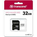 Transcend 32GB 300S UHS-I microSDHC Memory Card with SD Adapter