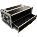 ProX 2 RU Rack Case with 2 RU Rack Drawer (4 RU)