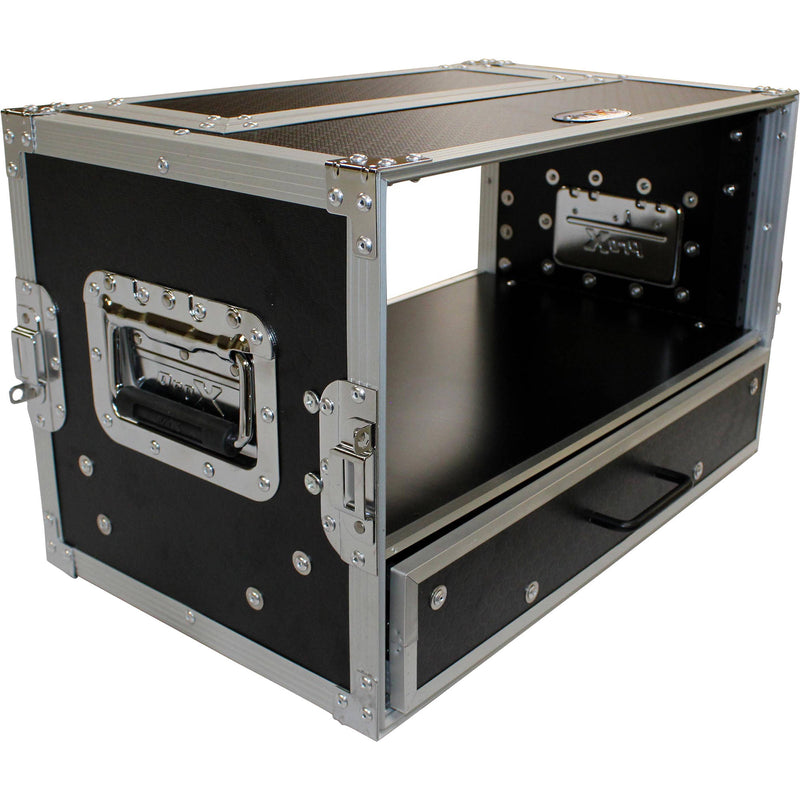 ProX 4 RU Rack Case with 2 RU Rack Drawer (6 RU)