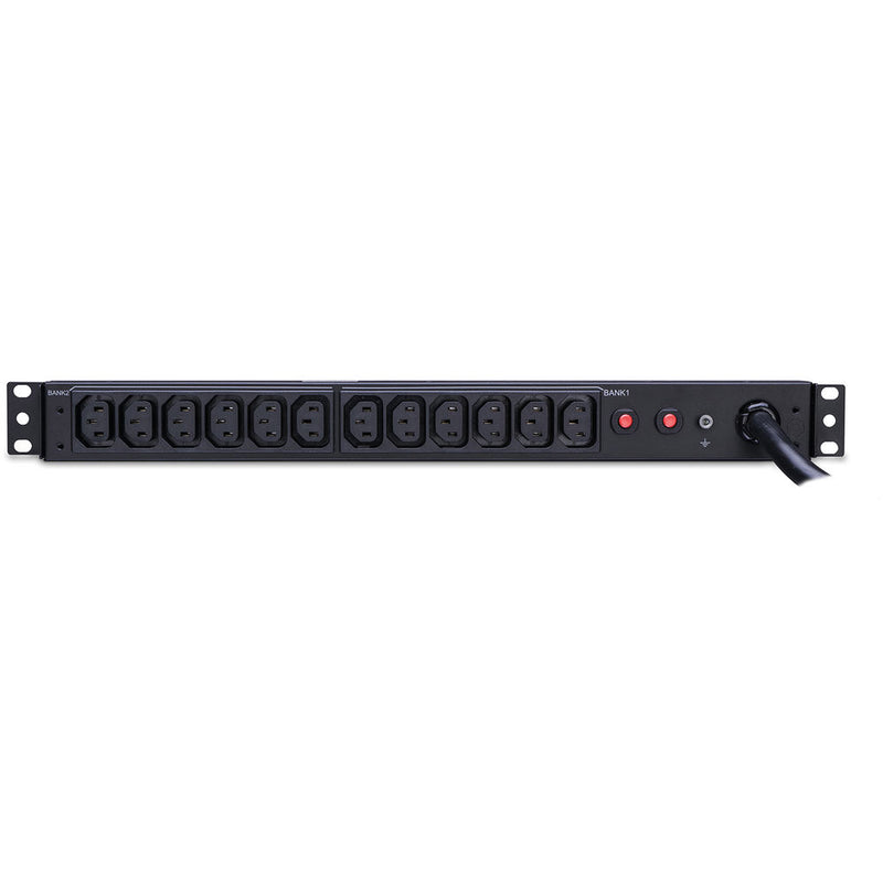 CyberPower PDU (30A) 24A/200-230V / 50/60Hz / Nema L6-30P Plug, 12 IEC-320 C13 (12 Rear) / 1U / 10' Cord