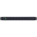 CyberPower PDU (30A) 24A/120V / 50/60Hz,Nema L5-30P Plug, 16 Nema 5-20R ) 8 Front/8 Rear)1U/12' Cord