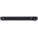 CyberPower PDU (30A) 24A/120V / 50/60Hz,Nema L5-30P Plug, 16 Nema 5-20R ) 8 Front/8 Rear)1U/12' Cord