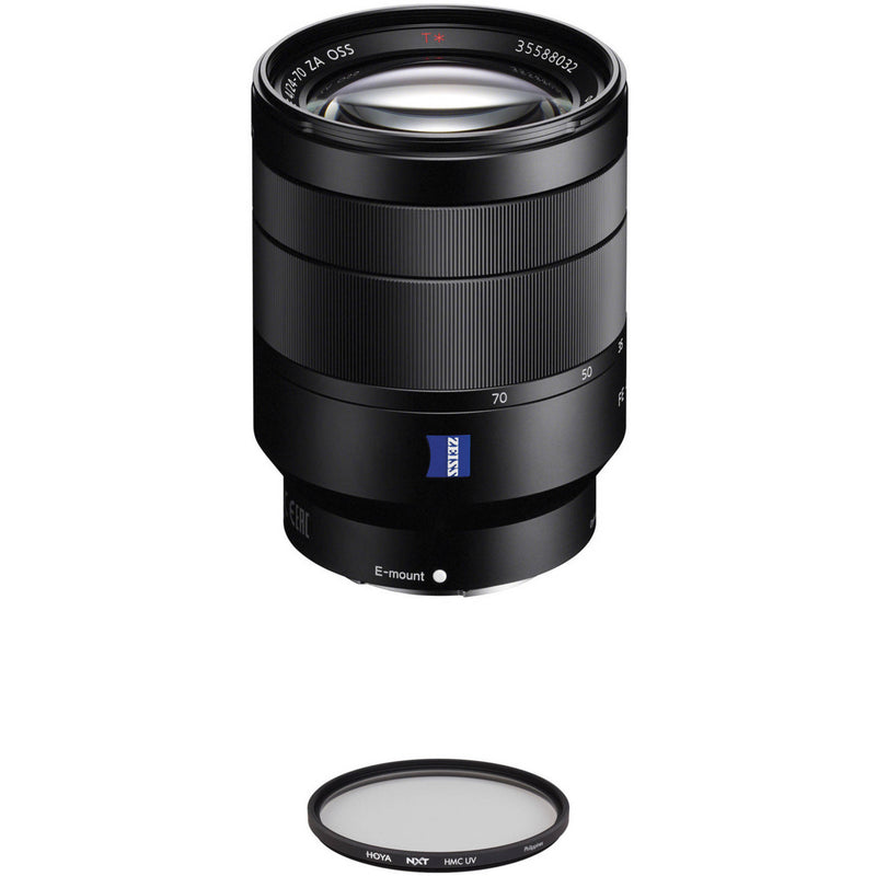 Sony Vario-Tessar T* FE 24-70mm f/4 Lens with Circular Polarizer Filter Kit