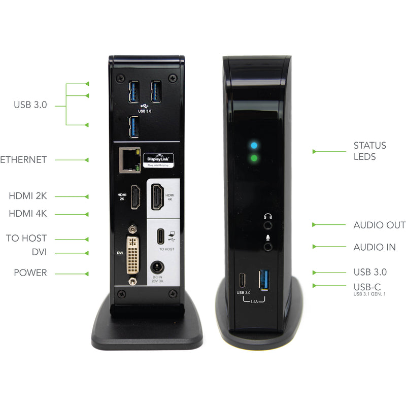 Plugable USB Type-C Triple Display Docking Station