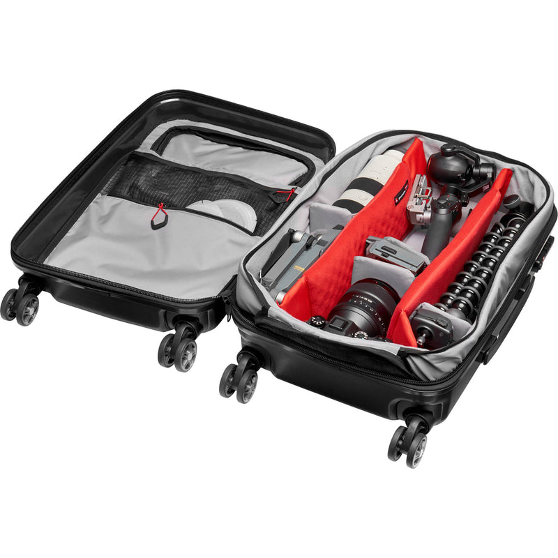 Manfrotto Pro Light Reloader Spin-55 Carry-On Camera Roller Bag (Black)