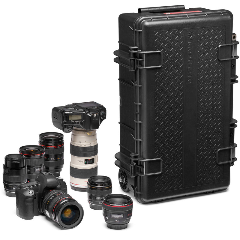 Manfrotto ProLight Reloader Tough-55 LowLid Carry-On Camera Rollerbag (Black)