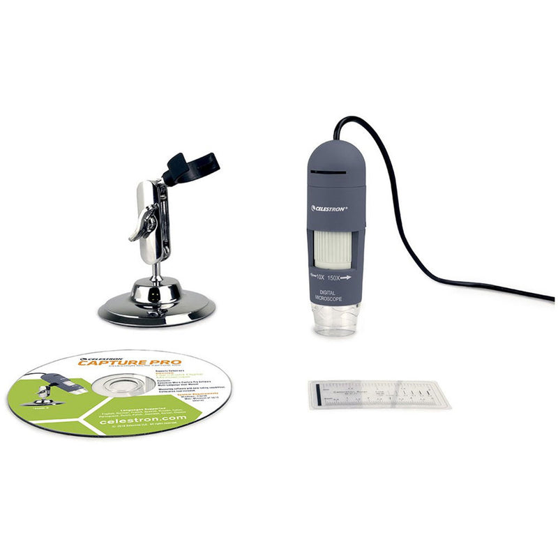 Celestron 44302-C Deluxe Handheld Digital Microscope (Gray)