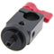 CAMVATE 15mm Single Rod Clamp with 1/4"-20 Screw Mount Adapter (Red Lever)