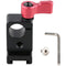 CAMVATE 15mm Rod Clamp with Cold Shoe Base (Red Lever)