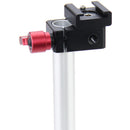 CAMVATE 15mm Rod Clamp with Cold Shoe Base (Red Lever)