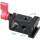 CAMVATE 15mm Rod Clamp with Cold Shoe Base (Red Lever)