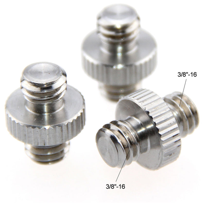 CAMVATE 3/8"-16 Male to 3/8"-16 Male Screw Adapter (3-Pack)
