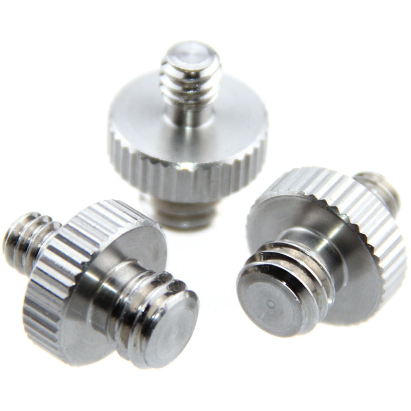 CAMVATE 1/4"-20 Male to 3/8"-16 Male Screw Adapter (3-Pack)