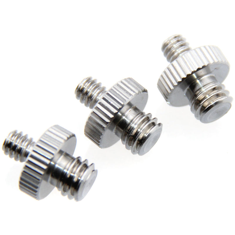 CAMVATE 1/4"-20 Male to 3/8"-16 Male Screw Adapter (3-Pack)