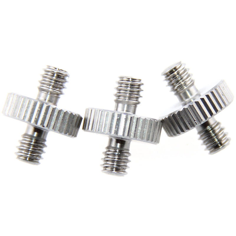 CAMVATE 1/4"-20 Male to 1/4"-20 Male Screw Adapter (3-Pack)