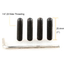 CAMVATE 1/4"-20 Headless Hex Socket Adapter Set for Handgrip or Mini Ball Head (4-Pack)