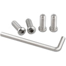 CAMVATE 1/4"-20 Chamfered Hex Cap Adapter Set for Rigs and Cages (4-Pack)