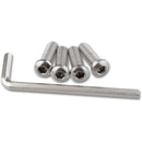 CAMVATE 1/4"-20 Chamfered Hex Cap Adapter Set for Rigs and Cages (4-Pack)