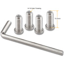 CAMVATE 1/4"-20 Chamfered Hex Cap Adapter Set for Rigs and Cages (4-Pack)