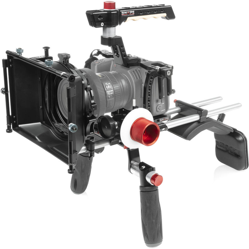 SHAPE Blackmagic Pocket Cinema 4K Shoulder Mount, Matte Box, Follow Focus