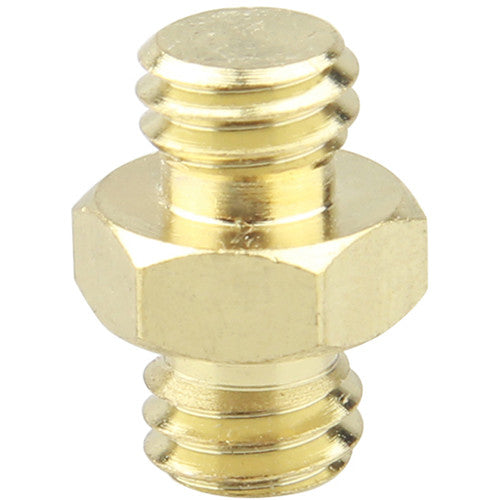 CAMVATE Double Male Thread Adapter with Hex Nut (3/8"-16 to 3/8"-16)