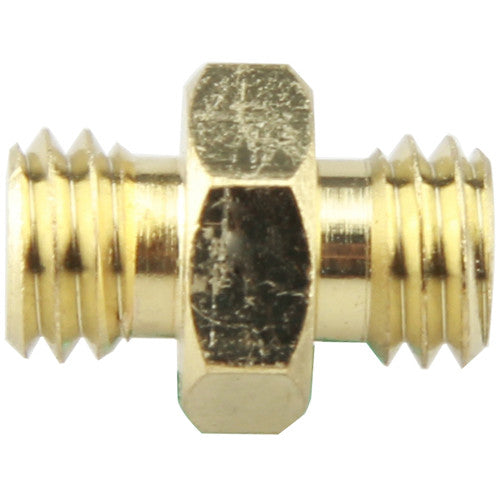 CAMVATE Double Male Thread Adapter with Hex Nut (3/8"-16 to 3/8"-16)