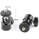 CAMVATE 1/4"-20 Mini Ball Head (2-Pack)