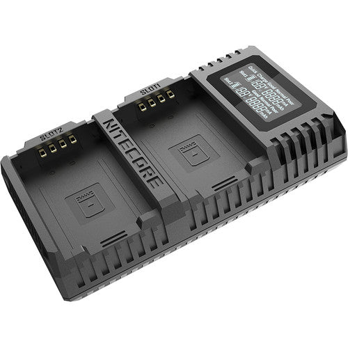 Nitecore ULM10 PRO Dual-Slot USB QC Charger for BP-SCL5 Lithium-Ion Batteries