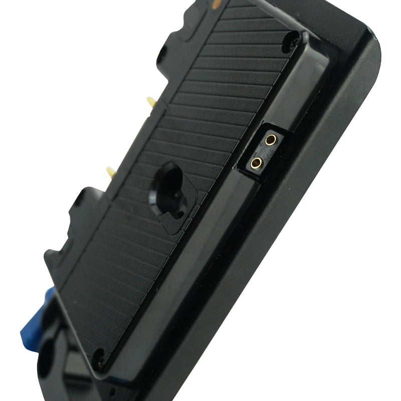 IndiPRO Tools Gold Mount Battery Adapter Plate with D-Tap Output and 15mm Rod System