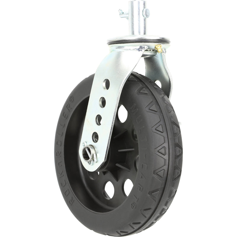 MultiCart All-Terrain Stealth Caster with Brake for R12STEALTH (8 x 2", Black Hub, 2-Pack)