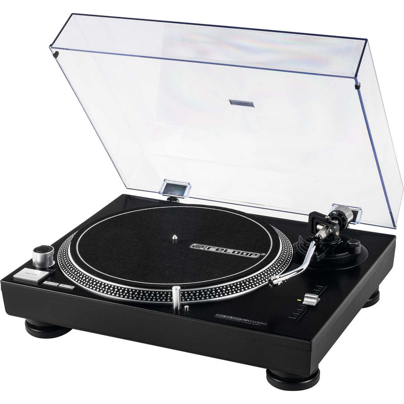 Reloop RP-2000 MK2 Quartz-Driven DJ Turntable (Metallic Black)