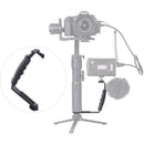 DigitalFoto Solution Limited 2 Hot Shoe Mount Handle L Bracket for Lightweight Single Handle Smartphone/Camera Gimbal