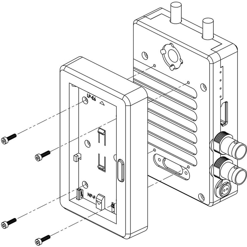 Teradek Bolt Lt/Xt Batt Plate For Sony L Series And Canon Lp-E6