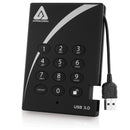 Apricorn 4TB Solid State Drive Aegis Padlock USB 3.0 256-Bit AES XTS Hardware Encrypted Portable Drive
